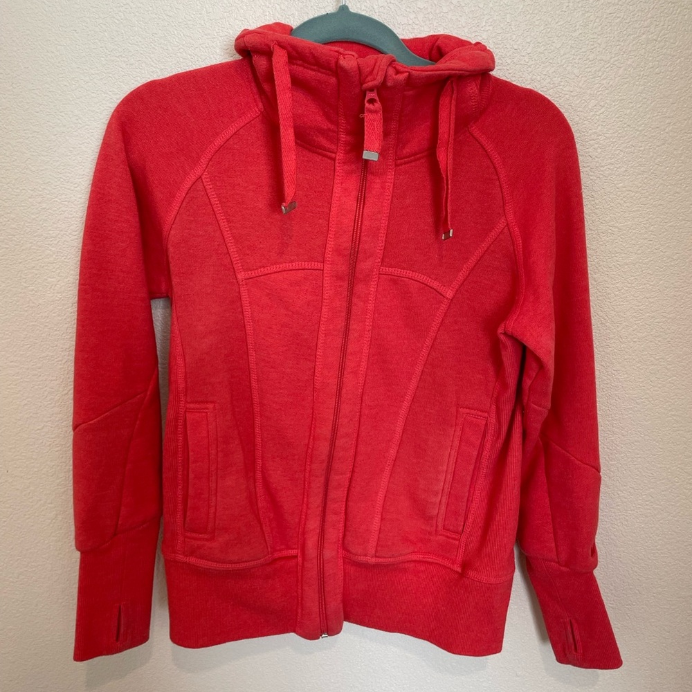 MONDETTA Jacket CORAL HIGH COLLAR Thumb Holes Full Zip Womens Small